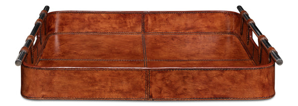 Sarreid - Safari Leather Tray