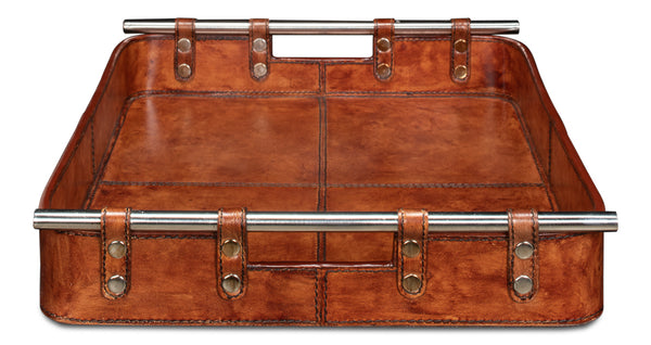 Sarreid - Safari Leather Tray