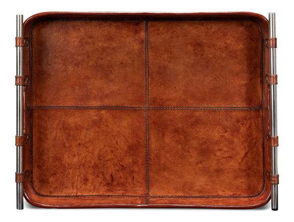 Sarreid - Safari Leather Tray