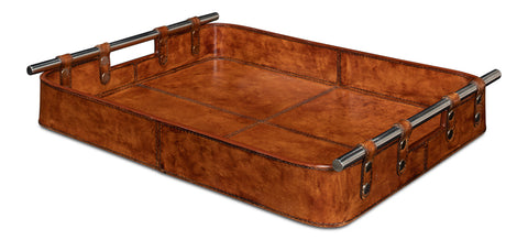 Sarreid - Safari Leather Tray