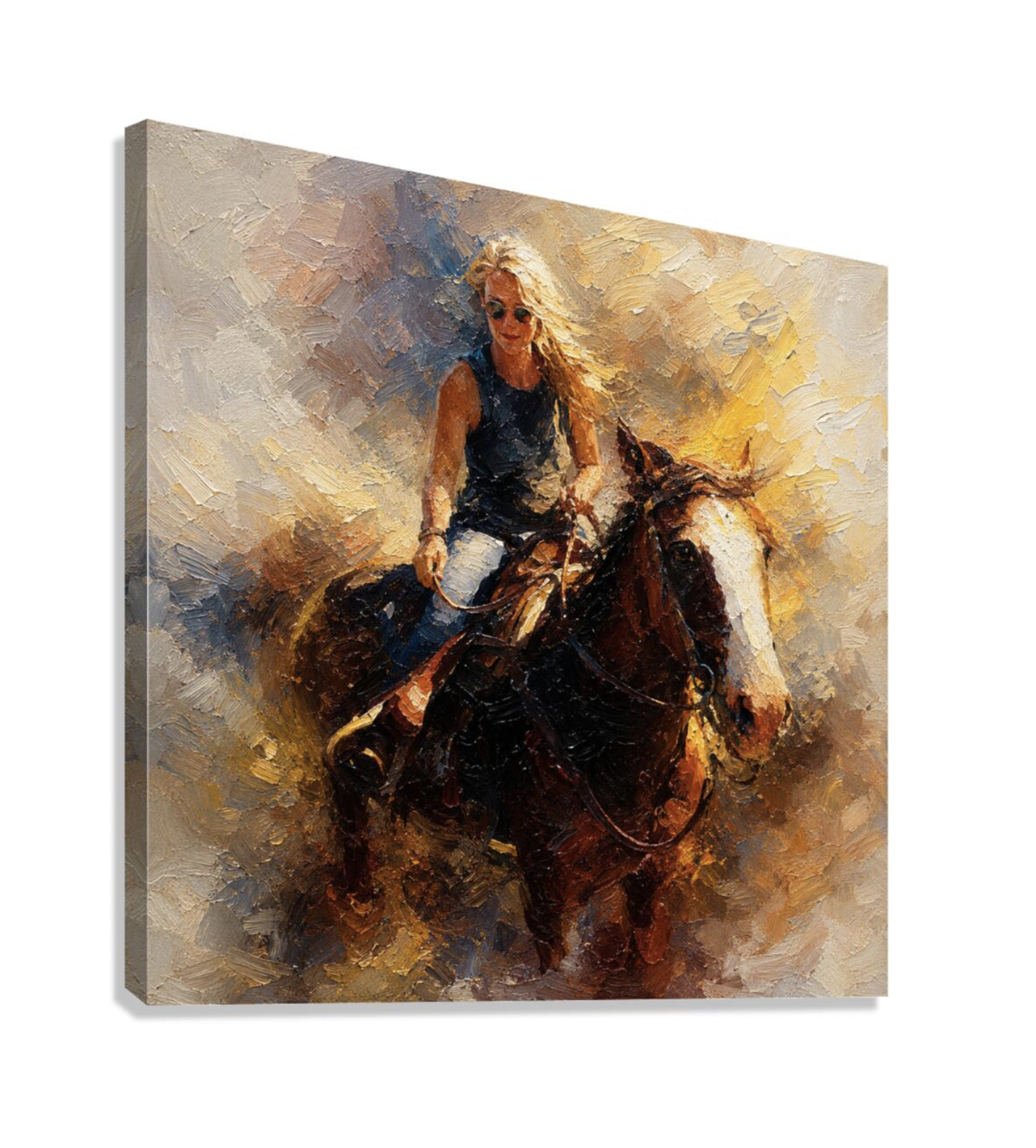 Michelle and Pi Stretched Canvas