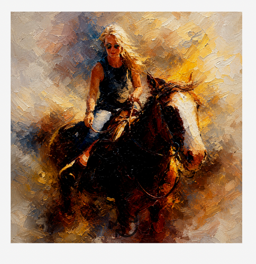 Michelle and Pi Stretched Canvas