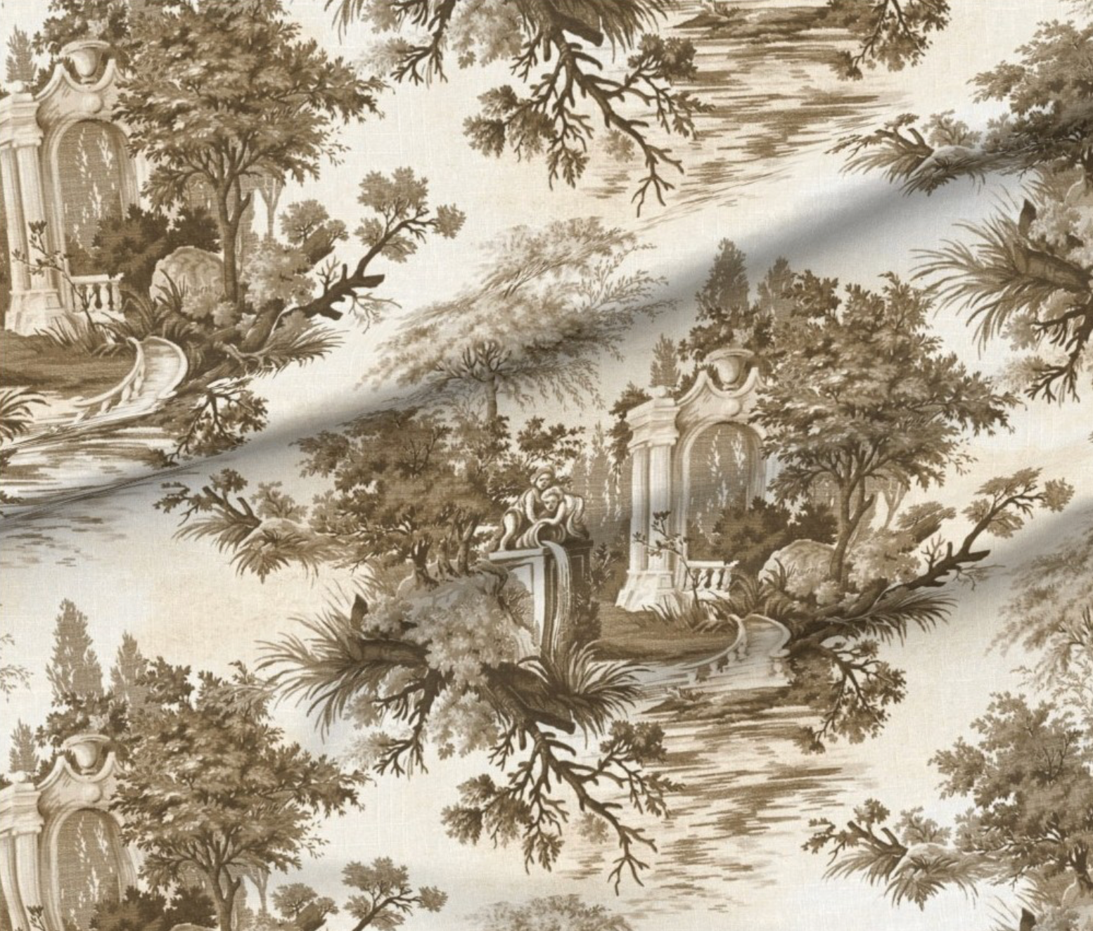 Sepia Toile Loveseat