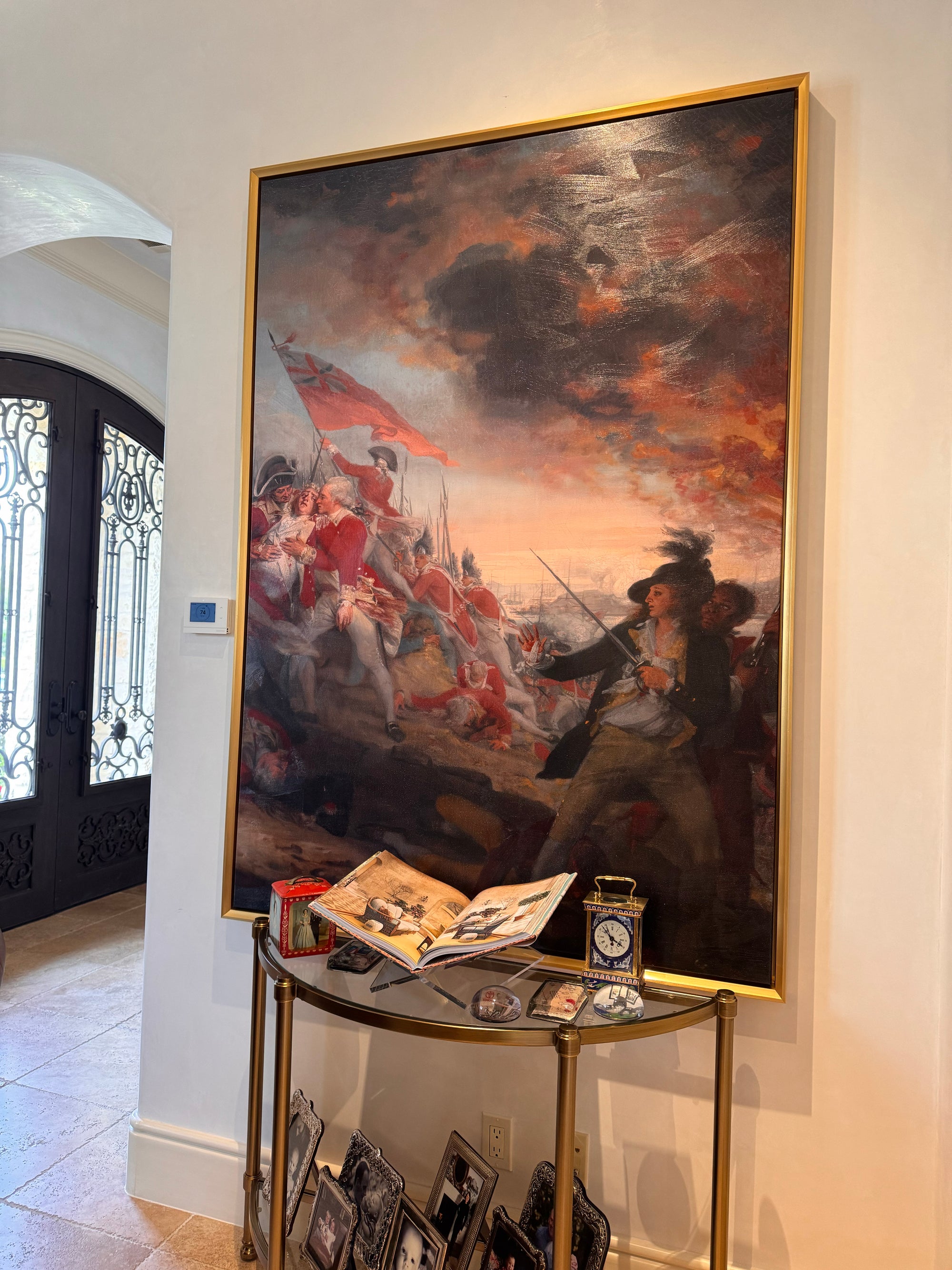 Battle of Bunker's Hill Framed Canvas - Right Panel