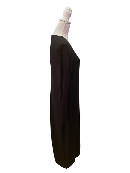 Ralph Lauren Zinna Long-Sleeve Cocktail Dress