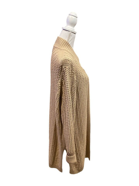 St. John Cable Knit Cotton Cardigan XL