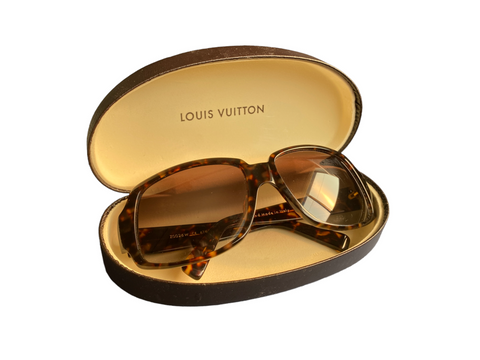 Louis Vuitton Sunglasses Obsession Carre Brown Large Square Rim Monogram