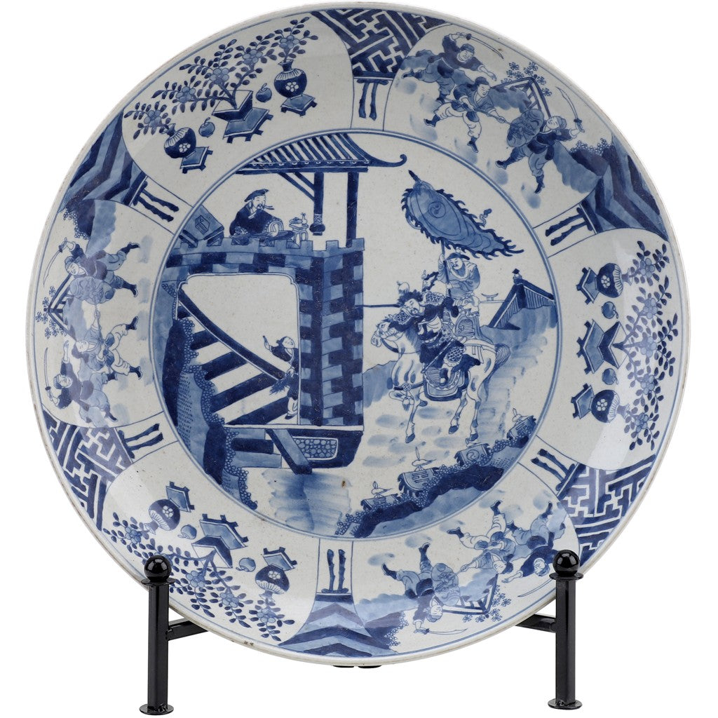 CLASSIC PORCELAIN - Blue and White Round Platter