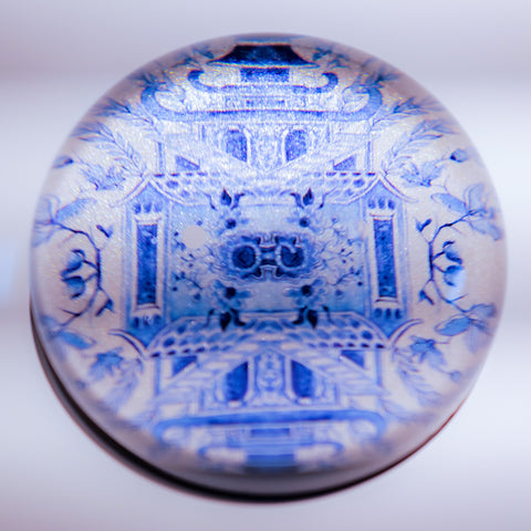 Paperweight: Blue and White Chinoiserie