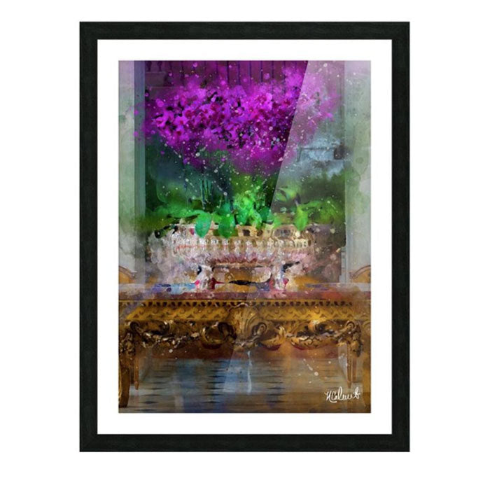 Blenheim Orchids in Silver Compote