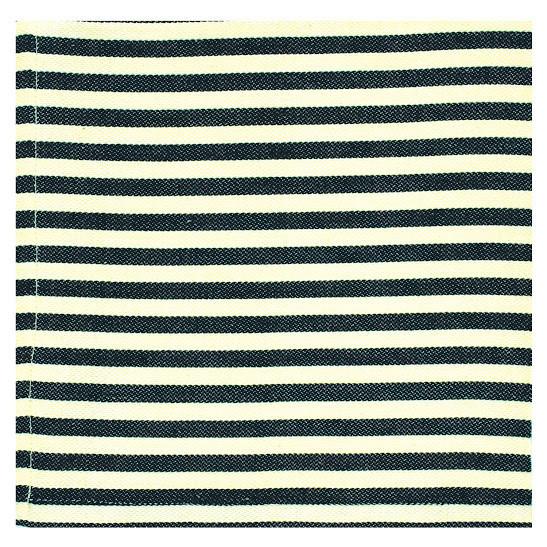 Monograms - Black Petite Stripe Napkin