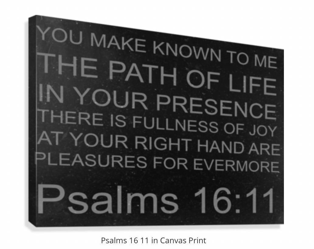God’s Word: Psalms 16:11
