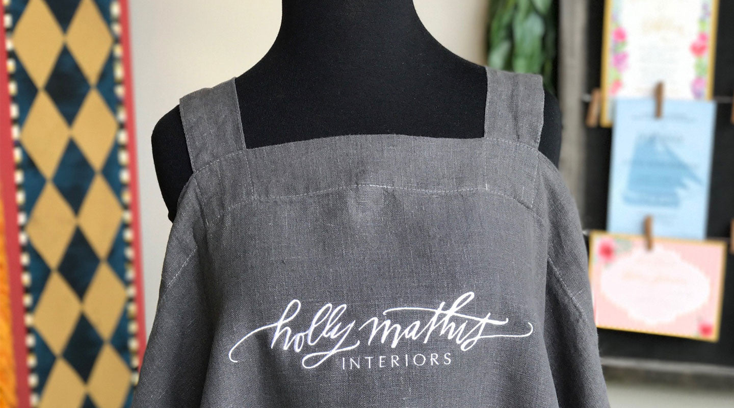 Monograms - Wrap Around Linen Apron