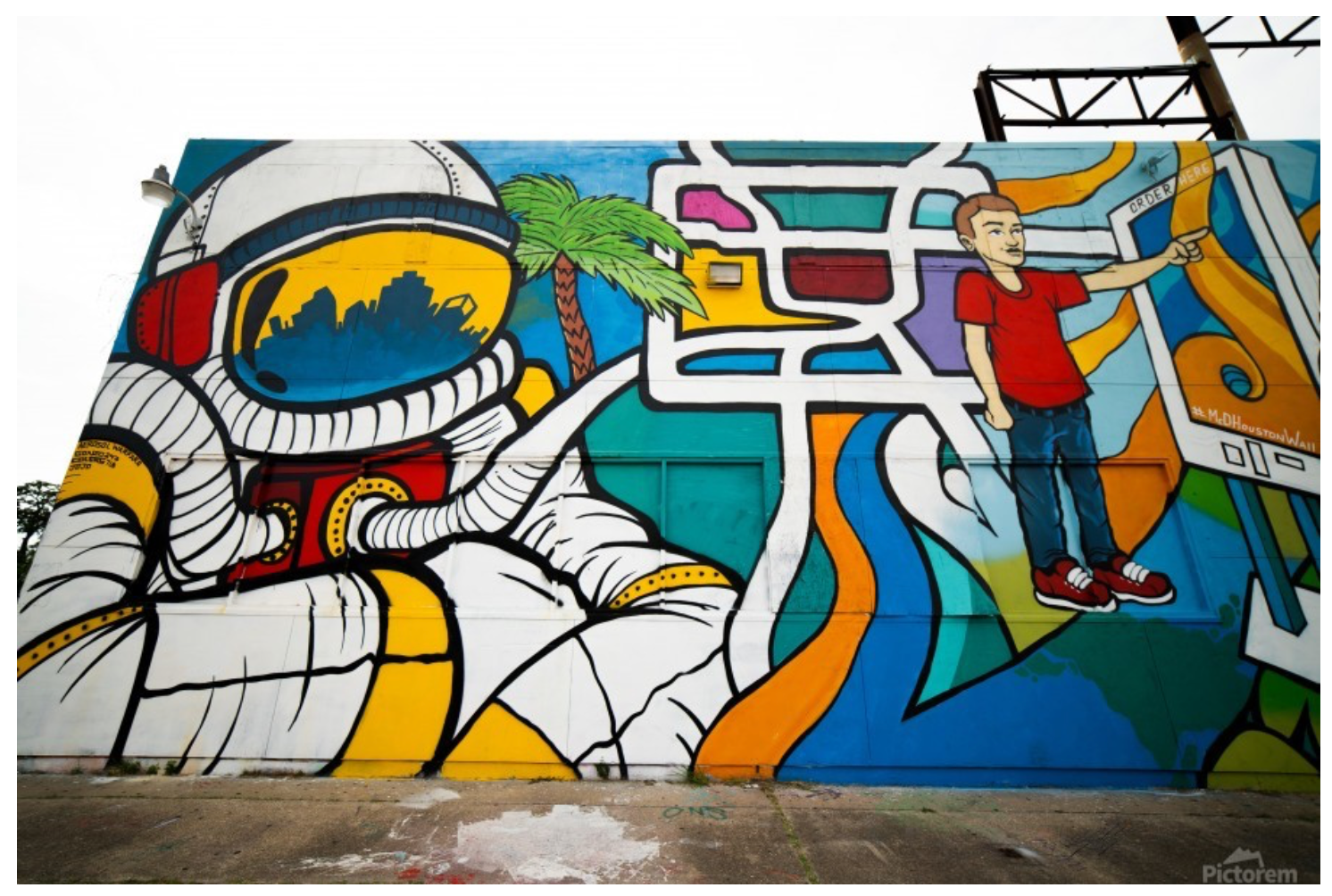 “Iconic Houston” by Jeffrey Chen : Astro Graffiti